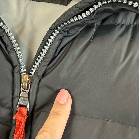 Marc New York Black Puffer Jacket Coat Down Filled M Medium Cinched Waist - Picture 8 of 13